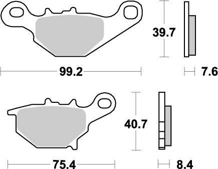 Moto-Master Placute Frana Nitro 094821