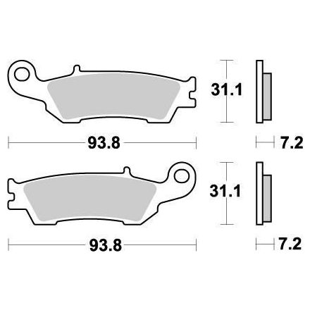 Moto-Master Placute Frana Nitro 094921