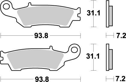 Moto-Master Placute Frana Nitro 094921