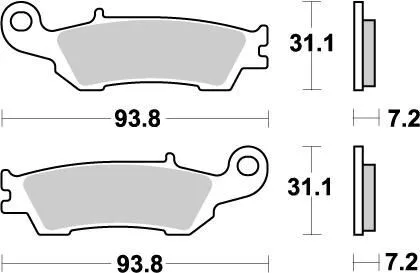 Plăcuțe frână sinterizate MOTO-MASTER 94921