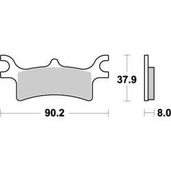 Moto-Master Placute Frana Racing 095611