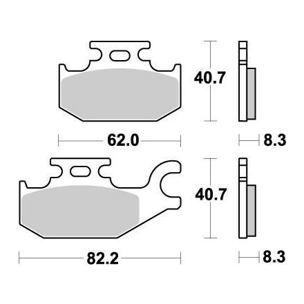 Moto-Master Placute Frana Nitro 095721