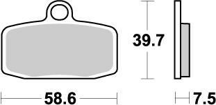 Moto-Master Placute Frana Nitro 097421