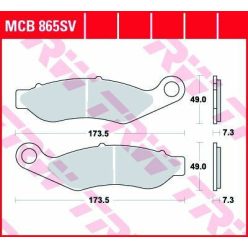 Placute frana TRW Sinter Fata MCB865SV