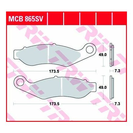 Placute Frana Sinter Front Street Mcb865Sv