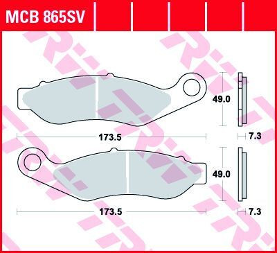 Placute frana TRW Sinter Fata MCB865SV