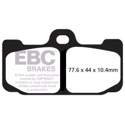 Plăcuțe frână sinterizate EBC EPFA295HH