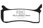 Plăcuțe frână dublu sinterizate EBC EPFA406HH