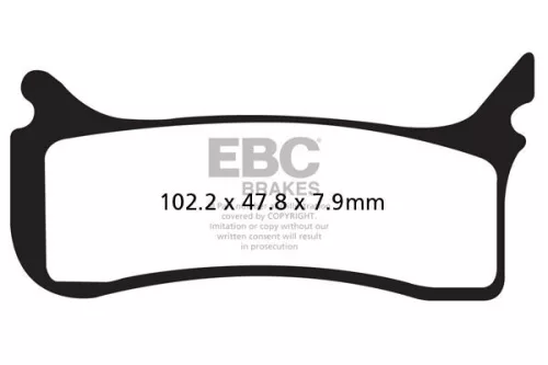Plăcuțe frână dublu sinterizate EBC EPFA406HH