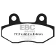 Plăcuțe frână sinterizate EBC FA086/2HH