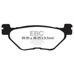 Placute Frana Spate Sintered /Organic Ebc Fa319/2V