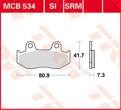 Placute-Frana-Sinter-Scuter-Trw-Mcb534Srm