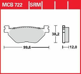 Placute-Frana-Sinter-Scuter-Trw-Mcb722Srm-Spate