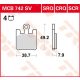 Plăcuțe frână sinterizate TRW MCB742SCR