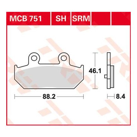 Placute-Frana-Sinter-Scuter-Trw-Mcb751Srm-Spate