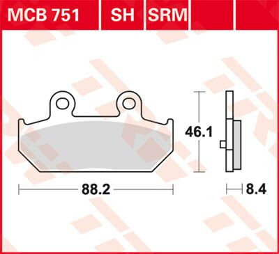 Placute-Frana-Sinter-Scuter-Trw-Mcb751Srm-Spate