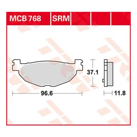 Placute-Frana-Sinter-Scuter-Trw-Mcb768Srm-Spate