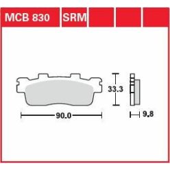 Placute-Frana-Sinter-Scuter-Trw-Mcb830Srm