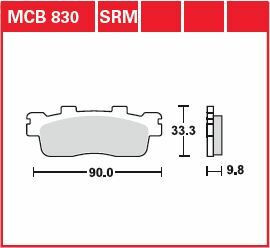 Placute-Frana-Sinter-Scuter-Trw-Mcb830Srm