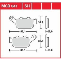 Placute-Frana-Sinter-Spate-Trw-Mcb841Sh-Spate