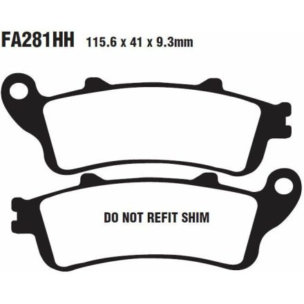 Placute Frana Sfa-Hh Series Sintered Metal Ebc Sfa281Hh