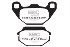 Plăcuțe frână dublu sinterizate EBC SFA305HH