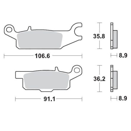 Moto-Master Placute Frana Nitro 096221