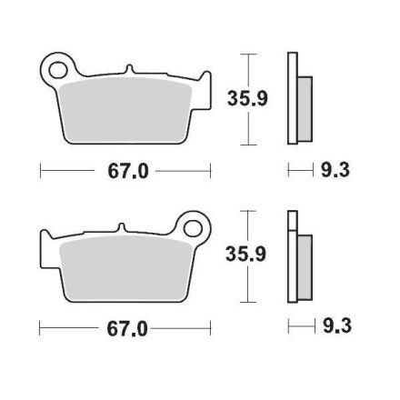 Moto-Master Placute Frana Nitro Sport 094522