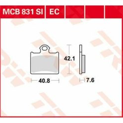 Placute-Frana-Sinter-Si-Trw-Mcb831Si-Spate