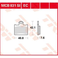 Placute-Frana-Sinter-Si-Trw-Mcb831Si-Spate