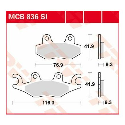 Trw Placute Frana Sinter Offroad Mcb836Si