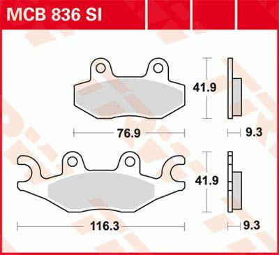 Trw Placute Frana Sinter Offroad Mcb836Si