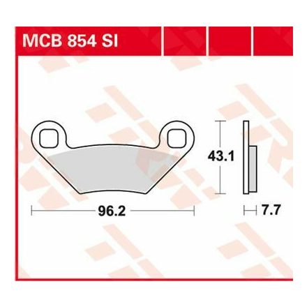 Trw Placute Frana Sinter Offroad Mcb854Si