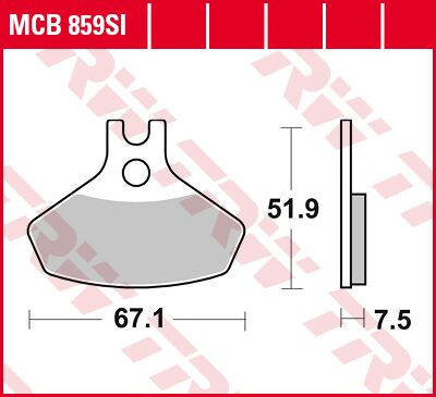 Placute frana TRW Sinter Offroad MCB859SI