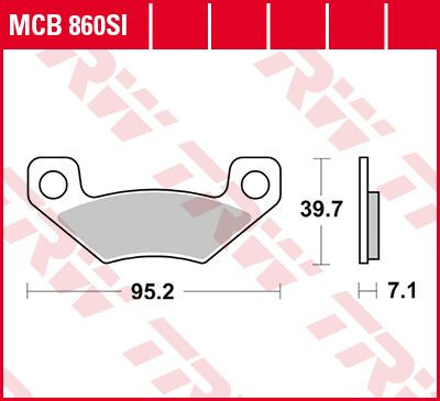 Trw Placute Frana Sinter Offroad Mcb860Si