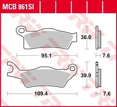 Trw Placute Frana Sinter Offroad Mcb861Si