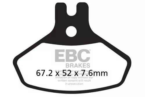 Plăcuțe frână ATV & Dirt EBC FA468R
