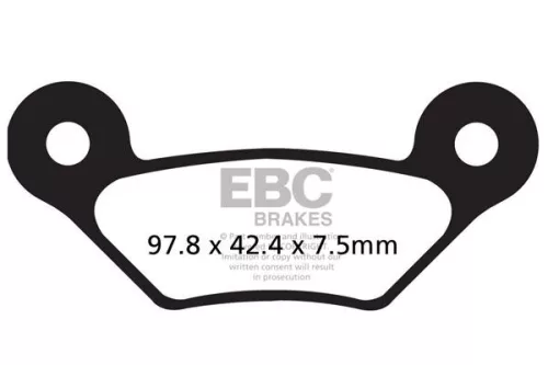 Plăcuțe frână sinterizate EBC FA609R