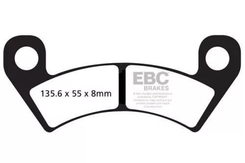 Plăcuțe frână sinterizate EBC FA610R
