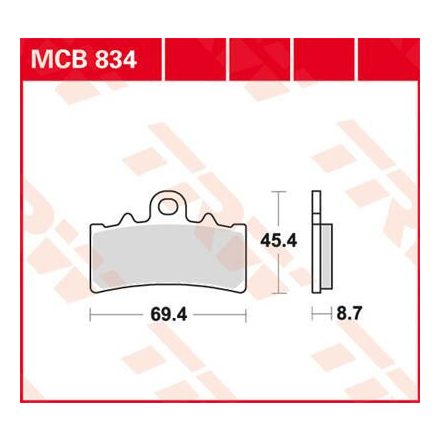 Placute-Frana-Sinter-Fata-Trw-Mcb834Sv