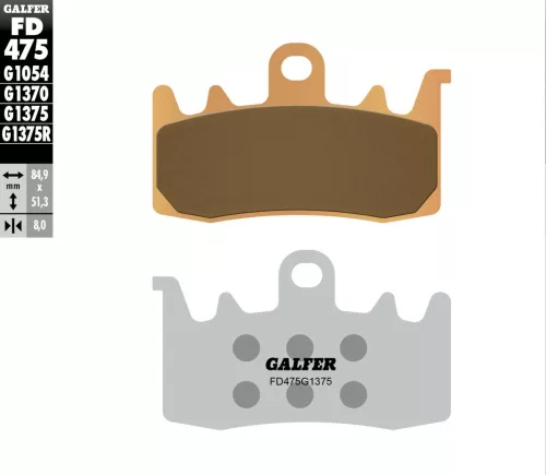 Plăcuțe frână Galfer sinterizate FD475G1375