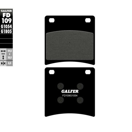 Galfer Placute Frana Semi Metal Fd109G1054