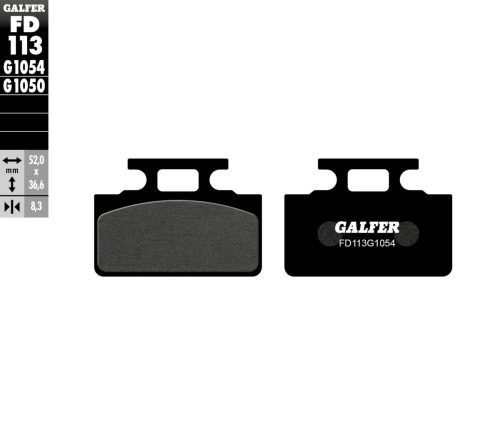 Galfer Placute Frana Semi Metal Fd113G1054