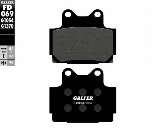 Galfer Placute Frana Semi Metal Fd069G1054