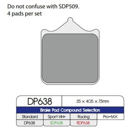 Dp Brakes Placute Frana Sintered Dp638