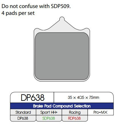 Dp Brakes Placute Frana Sintered Dp638