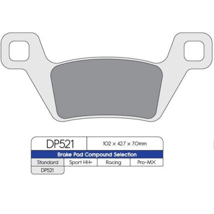 Dp Brakes Placute Frana Sintered Dp521