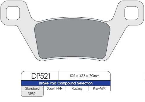 Dp Brakes Placute Frana Sintered Dp521