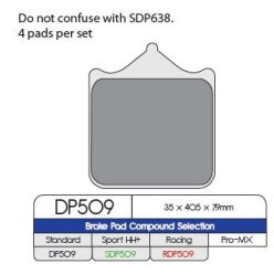 Placute frana DP BRAKES Sinter Metal DP509