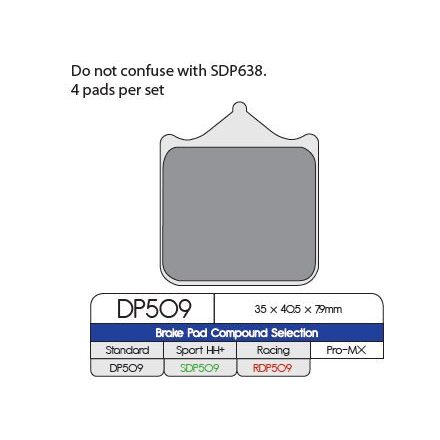 Dp Brakes Placute Frana Sinter Dp509